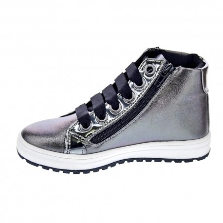 Zapatillas botas Asso zapatos Niña modelo AG12511 Plata 