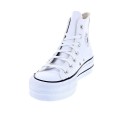Zapatillas botas Converse zapatos Mujer modelo Chuck Taylor All Star Plataforma Bota piel blanca Blanco Cordón
