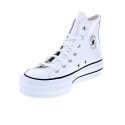 Zapatillas botas Converse zapatos Mujer modelo Chuck Taylor All Star Plataforma Bota piel blanca Blanco Cordón