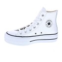 Zapatillas botas Converse zapatos Mujer modelo Chuck Taylor All Star Plataforma Bota piel blanca Blanco Cordón
