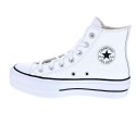 Zapatillas botas Converse zapatos Mujer modelo Chuck Taylor All Star Plataforma Bota piel blanca Blanco Cordón