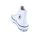 Zapatillas botas Converse zapatos Mujer modelo Chuck Taylor All Star Plataforma Bota piel blanca Blanco Cordón