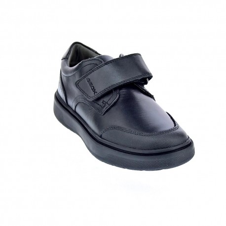 Colegial Geox zapatos Niño modelo Riddock 1 velcro Negro 