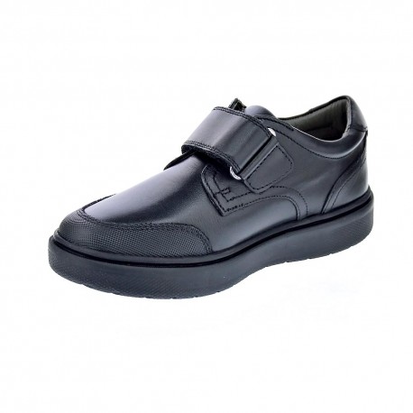 Colegial Geox zapatos Niño modelo Riddock 1 velcro Negro 