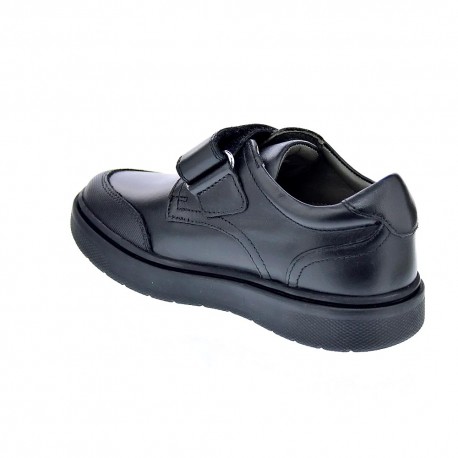 Colegial Geox zapatos Niño modelo Riddock 1 velcro Negro 