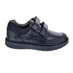 Colegial Geox zapatos Niño modelo Riddock 2 velcros Negro  2