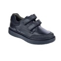 Colegial Geox zapatos Niño modelo Riddock 2 velcros Negro 