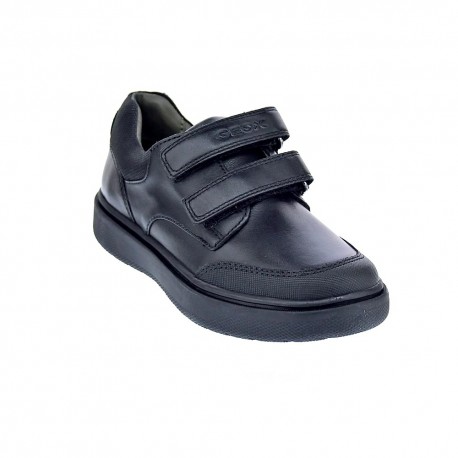 Colegial Geox zapatos Niño modelo Riddock 2 velcros Negro 