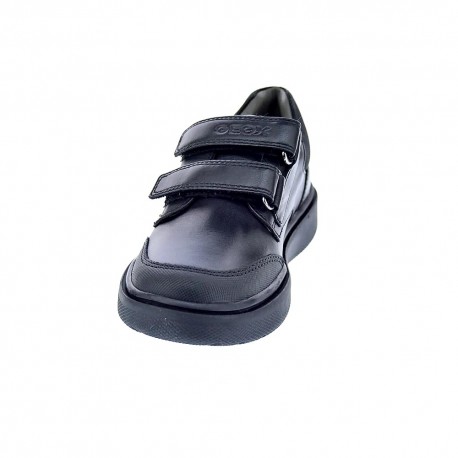 Colegial Geox zapatos Niño modelo Riddock 2 velcros Negro 