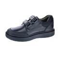 Colegial Geox zapatos Niño modelo Riddock 2 velcros Negro 
