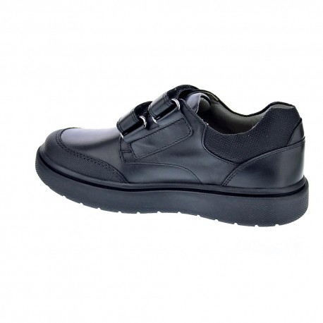 Colegial Geox zapatos Niño modelo Riddock 2 velcros Negro 