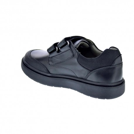 Colegial Geox zapatos Niño modelo Riddock 2 velcros Negro 