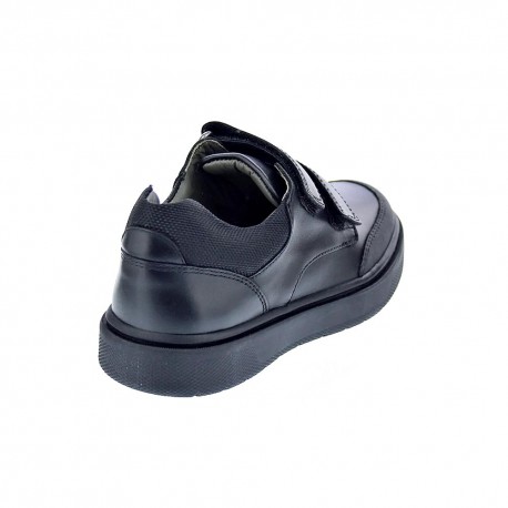 Colegial Geox zapatos Niño modelo Riddock 2 velcros Negro 
