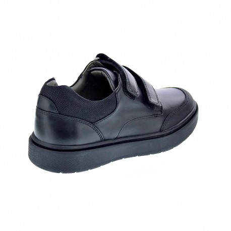 Colegial Geox zapatos Niño modelo Riddock 2 velcros Negro 