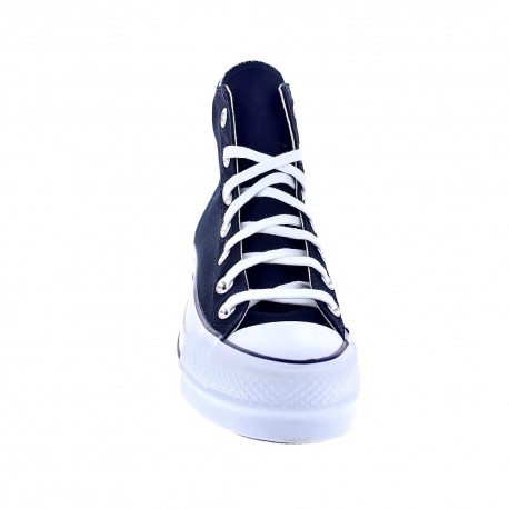 Zapatillas botas Converse zapatos Mujer modelo Chuck Taylor Star Lift Plataforma lona Negro Cordón