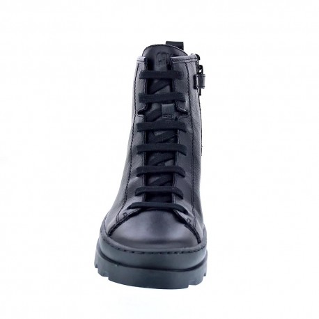 Botines Camper zapatos Niña modelo Brutus Negro Cordón