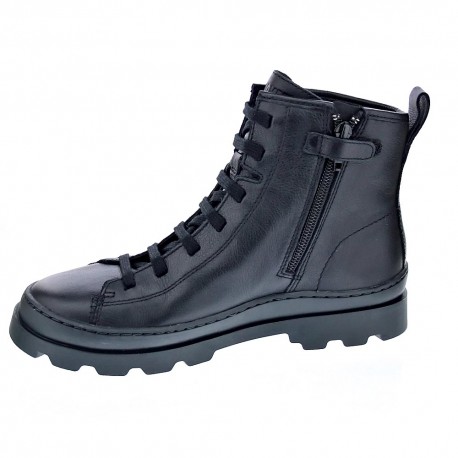 Botines Camper zapatos Niña modelo Brutus Negro Cordón