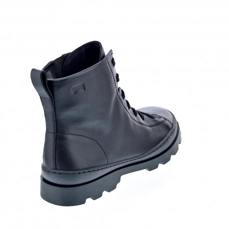 Botines Camper zapatos Niña modelo Brutus Negro Cordón