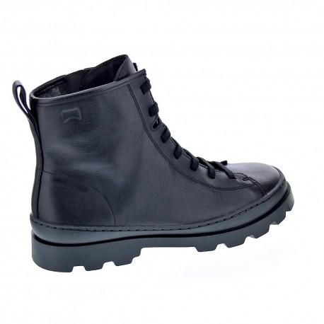 Botines Camper zapatos Niña modelo Brutus Negro Cordón