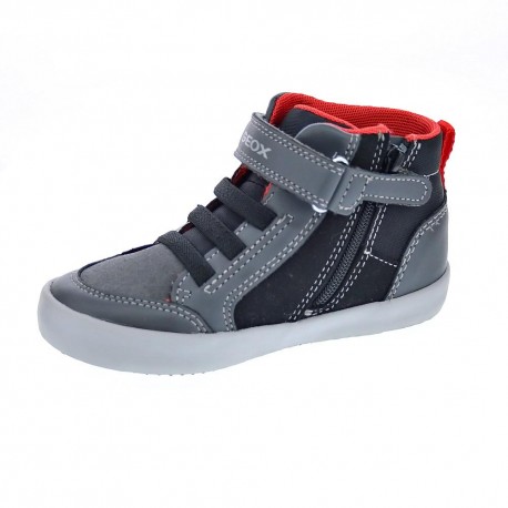 Botines Geox zapatos Niño modelo Gisli Gris 