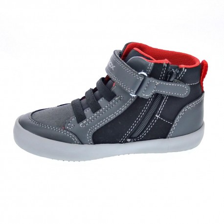 Botines Geox zapatos Niño modelo Gisli Gris 