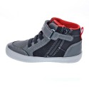 Botines Geox zapatos Niño modelo Gisli Gris 