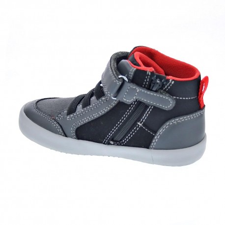 Botines Geox zapatos Niño modelo Gisli Gris 