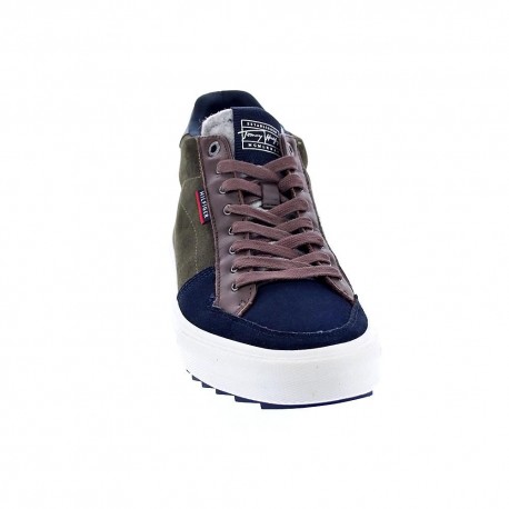 Botines Tommy Hilfiger zapatos Hombre modelo Core High winter suede Verde 