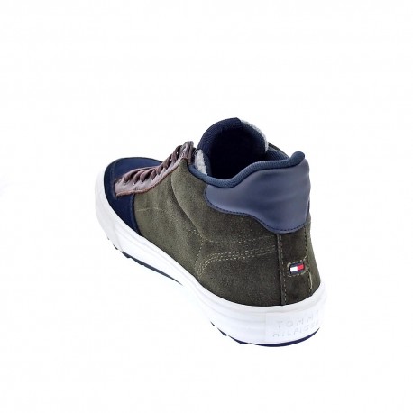 Botines Tommy Hilfiger zapatos Hombre modelo Core High winter suede Verde 