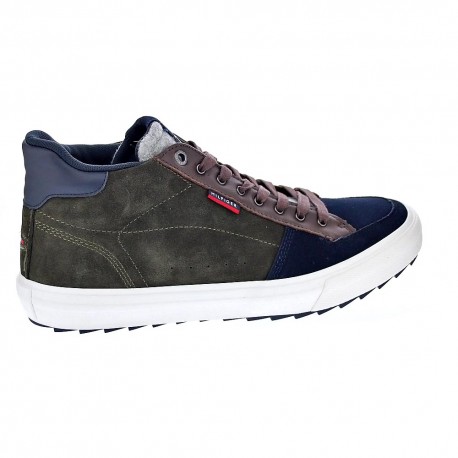 Botines Tommy Hilfiger zapatos Hombre modelo Core High winter suede Verde 