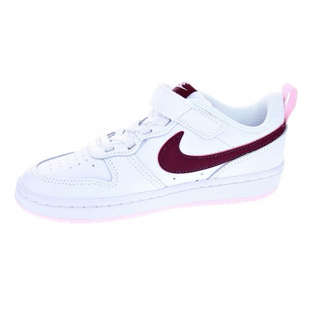 Zapatillas Nike zapatos Niña modelo Court Borought Blanco 