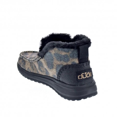 Botines Hey Dude zapatos Mujer modelo Denny Leo Negro 