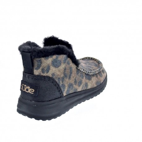 Botines Hey Dude zapatos Mujer modelo Denny Leo Negro 