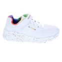 Zapatillas Skechers zapatos Niña modelo Uno Lite Blanco Velcro