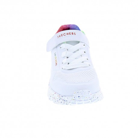Zapatillas Skechers zapatos Niña modelo Uno Lite Blanco Velcro