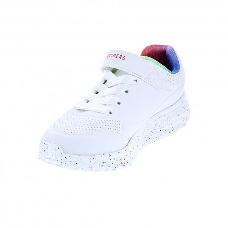 Zapatillas Skechers zapatos Niña modelo Uno Lite Blanco Velcro