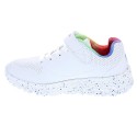 Zapatillas Skechers zapatos Niña modelo Uno Lite Blanco Velcro