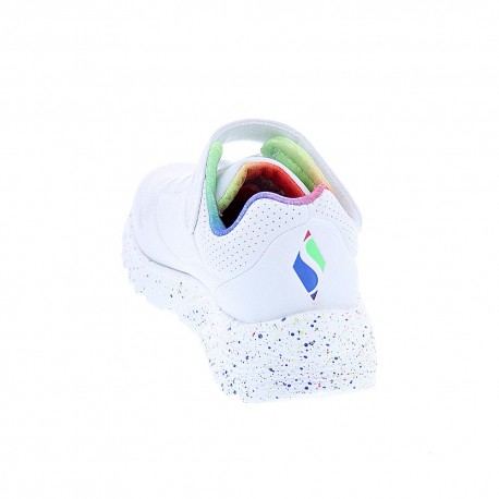 Zapatillas Skechers zapatos Niña modelo Uno Lite Blanco Velcro