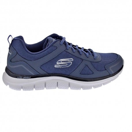 Zapatillas Skechers zapatos Hombre modelo Track Azul 