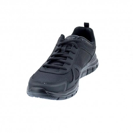 Zapatillas Skechers zapatos Hombre modelo Track Negro Cordón