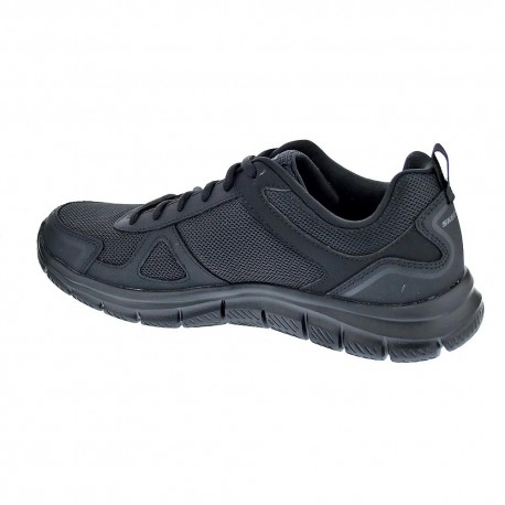 Zapatillas Skechers zapatos Hombre modelo Track Negro Cordón