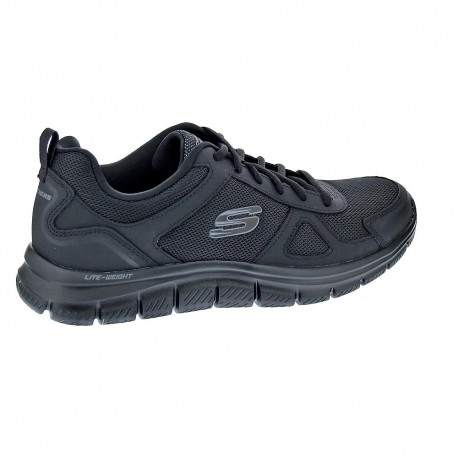 Zapatillas Skechers zapatos Hombre modelo Track Negro Cordón