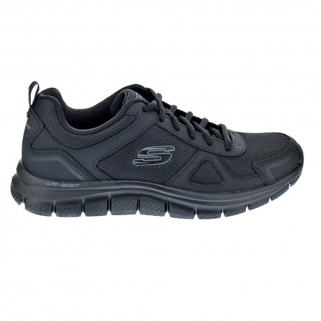Zapatillas Skechers zapatos Hombre modelo Track Negro Cordón