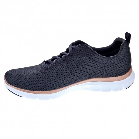 Zapatillas Skechers zapatos Mujer modelo Flex Appeal Negro 