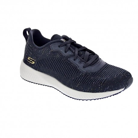 Zapatillas Skechers zapatos Mujer modelo Bobs Squad Negro 