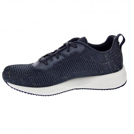 Zapatillas Skechers zapatos Mujer modelo Bobs Squad Negro 