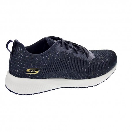 Zapatillas Skechers zapatos Mujer modelo Bobs Squad Negro 