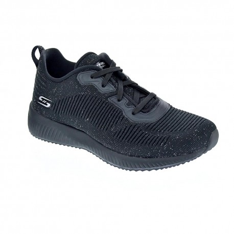 Zapatillas Skechers zapatos Mujer modelo Bobs Squad Negro 