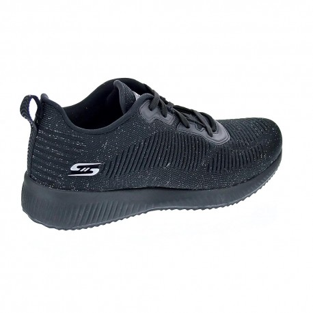 Zapatillas Skechers zapatos Mujer modelo Bobs Squad Negro 