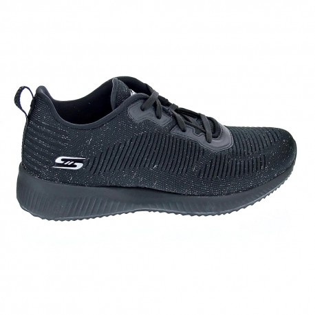 Zapatillas Skechers zapatos Mujer modelo Bobs Squad Negro 